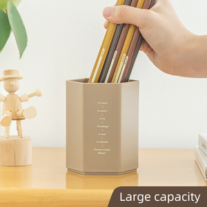 Oem/ODM bàn tổ chức Lưu trữ container nhựa Bút Chì Chủ văn phòng phẩm tổ chức dày chủ bút cho sinh viên - Product Image 3