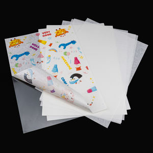 Printable Matte Translucent A3 420x297 Adhesive Washi Paper Sticker With <strong>Clear</strong> Plastic Transparent Backing for <strong>Inkjet</strong> Printer - Product Image 4