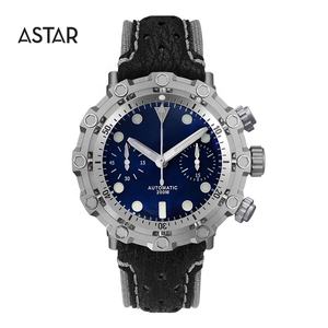 1個カスタムロゴ高級20atm BGW9ダイビングTitaniumケースeta7753クロノグラフ機械式自動ダイバー腕時計男サメストラップ - Product Image 1