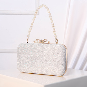 2024 nuevo bolso de noche con vestido bolso estilo elegante moda encaje embrague teléfono - Product Image 1