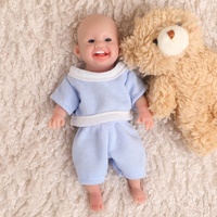 16 cm Mini Reborn Babypuppen Süßes Mädchen Vollsilikon-Körper Bestes Geschenk für Kinder