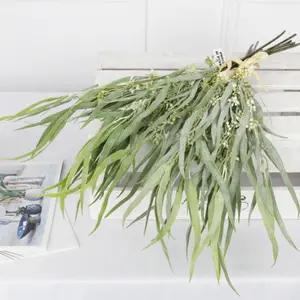 Günstige Fabrik Direkte Pflanze Künstliche Farn blätter Kunststoff Grün Farn blatt Bündel für Hochzeit Home Dekoration