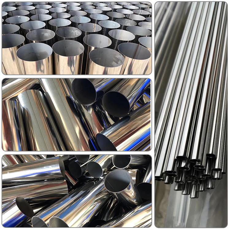 ASTM A554 Grade 201/304L/316L Stainless Steel Tube Mirror Polishing Surface Decorative Stainless Steel Ornamental Pipe