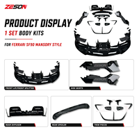 Kit de Carrocería Completo de Fibra de Carbono Seca Estilo MSY de ZESON para Ferrari SF90 Stradale Spider 2020+
