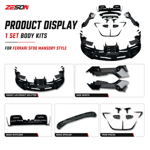 Kit carrosserie large complet ZESON en fibre de carbone sèche style MSY pour <span class=keywords><strong>Ferrari</strong></span> SF90 Stradale Spider 2020+ - Product Image 3
