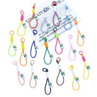 TOLKA Nouveau cordon de téléphone portable, porte-clés, pendentif, cordon de poignet simple tressé à la main, pour sac à dos, logo personnalisé, modèle TKHYWSS 15cm