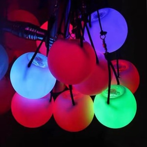 Colorful LED Glowing Swinging <b>Ball</b> <b>Light</b> String Toy for Kids Plastic Material Color-Changing Juggling <b>Balls</b> Stage Performance - Product Image 3