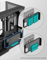 Boîtier PC Gamer ATX Mid-Tower Blanc SOEYI Nouvelle Tendance à Angles Arrondis avec Emplacement Arrière pour Carte Mère, Ventilateur ARGB Optionnel