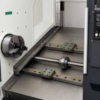 Tour CNC à banc incliné FCK56-1200, centre de tournage 560 mm avec axe Y, tourelle motorisée BMT55 12 postes, CE