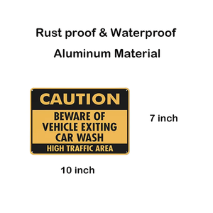Attention Attention au <span class=keywords><strong>véhicule</strong></span> sortant du <span class=keywords><strong>panneau</strong></span> <span class=keywords><strong>de</strong></span> lavage <span class=keywords><strong>de</strong></span> voiture-<span class=keywords><strong>Panneau</strong></span> d'avertissement en aluminium haute visibilité pour la <span class=keywords><strong>sortie</strong></span> <span class=keywords><strong>de</strong></span> lavage <span class=keywords><strong>de</strong></span> voiture, zones à fort trafic - Product Image 2