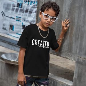 เสื้อยืดคริสเตียน FOXA สำหรับเด็กผู้ชาย แขนสั้น ผ้าฝ้าย 100% พิมพ์ลายกราฟิกทางศาสนา พร้อมดีไซน์ข้อพระคัมภีร์ - Product Image 2