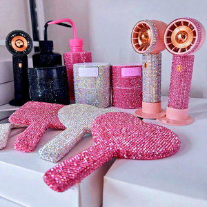 Conteneur de rangement en gros pour colle à cils, avec miroir, pour nettoyant pour cils Diamond Lash, ventilateur de climatisation et outils à strass - Product Image 2