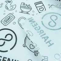 Fourniture d'usine papier d'emballage pour entreprises papiers d'emballage en tissu blanc personnalisés bon marché avec logo