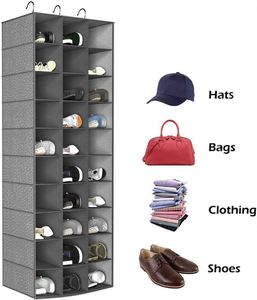Competitive Price Household 10 Layers Closet Organizer 30 Cells Hanging Organizer for <b>Shoes</b> Clothes - Product Image 1