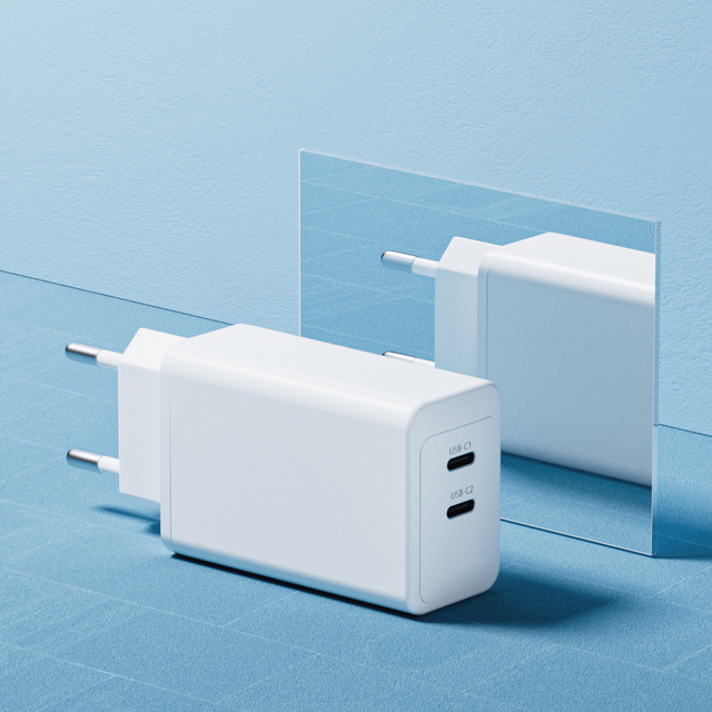 USB C Charger 735 Nano II 65W PPS 3-Port Fast Compact Gan Charger Foldable Wall Charger for EU/US Standards 25A Output Current