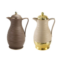 Termo / Botella de Vacío de Acero Inoxidable / Cafetera, Jarra Aislada de 1000 ml, Carcasa de Plástico para Cafetera, para Exteriores