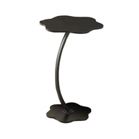 Mini table console ronde moderne en bois massif avec rangement et structure en fer pour petit appartement, salon, hôtel, villa
