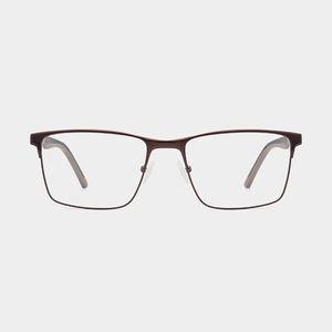 Monturas Ópticas Cuadradas de Metal Sólido <span class=keywords><strong>para</strong></span> Hombre, Diseño <span class=keywords><strong>para</strong></span> Rostro en Forma de Diamante, <span class=keywords><strong>Lentes</strong></span> Acrílicas Duraderas, Gafas de Negocios al por Mayor 180 - Product Image 1