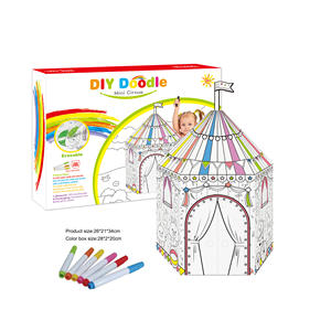 Lunga Durata Cancellabile FAI DA TE Casa di Colore di Doodle Tavolo Da Disegno Per Bambini Giocattoli Educativi per I Bambini - Product Image 1