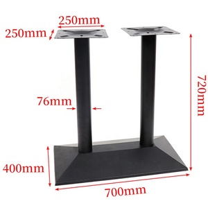 Moderno tavolo da pranzo di lusso basi <span class=keywords><strong>in</strong></span> argento nero cromato oro ghisa per Bar ristorante cucina gambe <span class=keywords><strong>in</strong></span> acciaio inox - Product Image 5