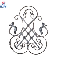 Adornos Florales de Acero Fundido, Elegantes Rejas Decorativas para Cercas y Portones, Accesorios Decorativos de Hierro Forjado para Ventanas