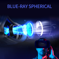 Lunettes de réalité virtuelle VR Box améliorées, lunettes intelligentes HD 3D, casque pour lunettes VR de 4,7/7 pouces, casques de jeu