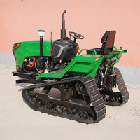 Offre Spéciale : Motoculteur Multifonctionnel sur Chenilles 35 CV, Moteur Diesel 4 Temps Certifié EPA, Tracteur Rotatif sur Chenilles