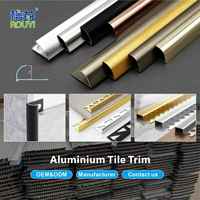 Profilé de finition en aluminium pour carrelage, profilé de bordure en métal pour carrelage, profilé en aluminium en forme de L pour carrelage