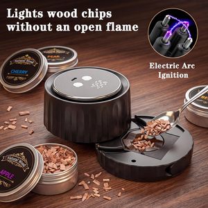Kit Ahumador Eléctrico para Whisky AOZUO con 6 Virutas de Madera Reutilizables, Herramienta de Bar para Ahumar Bebidas al Estilo Old Fashioned - Product Image 2