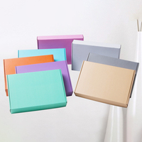 Enveloppes d'expédition jetables recyclables avec logo personnalisé, impression couleur de luxe, cartons ondulés en kraft rigide, chemises en papier couché avec pelliculage mat