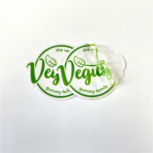 Logo autocollant brillant personnalisé en vinyle découpé, étiquette adhésive, pour bricolage, brillant - Product Image 2