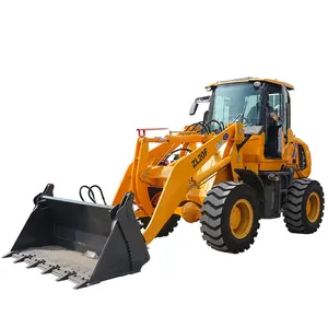 China Supplier Zl20 2000Kg Compact Tractor 4 Wheel Drive Chinese 2 Ton Zl20f Mini Micro Small Front End Loaders For Farm