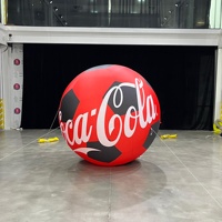 Balón de Fútbol Inflable Personalizado para Deportes, Balón de Fútbol Plateado Inflable para Publicidad, Balón de Fútbol Gigante Inflable para Eventos Deportivos