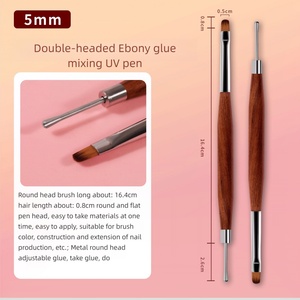 Stylo de sculpture pour nail art en silicone, bâton de colle tonifiante, vente en gros d'usine, personnalisation, fournisseur d'articles pour ongles - Product Image 4