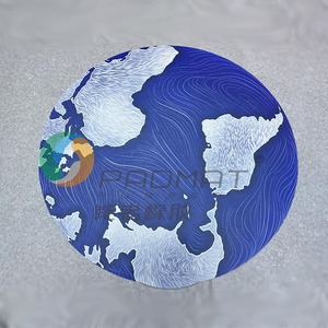 Tapis de souris rond personnalisé qui brille dans le noir, tapis de bureau en caoutchouc antidérapant avec art, tapis de jeu lumineux pour cadeaux de joueurs - Product Image 4
