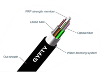 Cable de fibra óptica monomodo para exteriores GYFTY/GYFTZY 48/72/96/144/288 Core para cables de comunicación