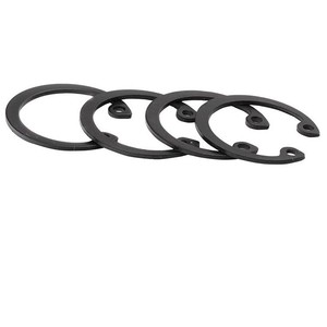 Anneau de retenue de type C en acier 65Mn, métrique, grade A HEC50, pour fixation par encliquetage, oxydé noir - Product Image 4