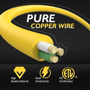 Linsheng 12 Inch <span class=keywords><strong>3</strong></span> <span class=keywords><strong>Prong</strong></span> NEMA L5-30P Để 14-50R Nữ Với Xử Lý Chỉ Số Nguồn 30 Amp <span class=keywords><strong>Twist</strong></span> Khóa Để 50 Amp RV Máy Phát Điện Adapter Dây - Product Image 5