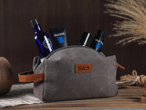 男性用ギフトバッグ最新パーソナライズ防水トイレタリーバッグ - Product Image 4