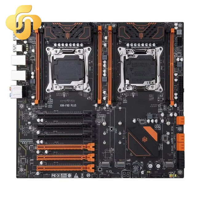 Golden X99-F8D Dual Socket Server Motherboard 4 Channels LGA 2011-3 Aleo Support Xeon DDR4 Memory Socket