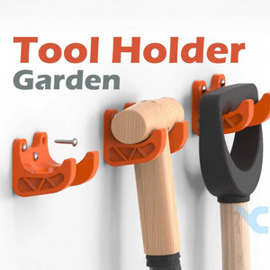 Soporte para Herramientas de Jardín, Nuevo Producto para Exportación, Soporte de Almacenamiento para Montaje en Puerta y Pared con Abertura de 35 mm - Product Image 1