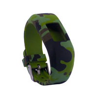 Bracelet de montre en silicone à imprimé camouflage, bracelet de remplacement pour Garmin Vivofit JR JR 2, bracelet de suivi d'activité pour enfants