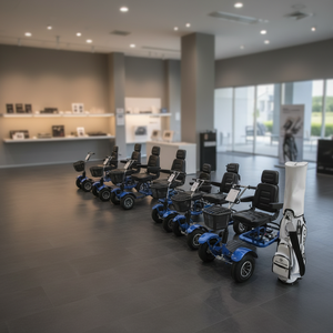Voiturette de golf électrique pliable et buggy avec cadre en aluminium, batterie au lithium, capacité de charge de 150 kg, autonomie jusqu'à 72 trous, 4 <span class=keywords><strong>roues</strong></span> - Product Image 5