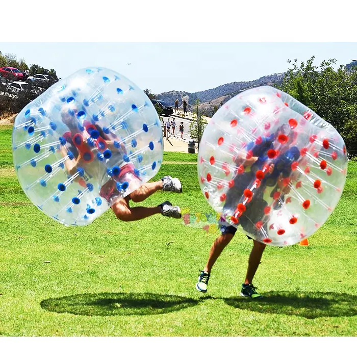 High quality PVC and TPU inflatable human bumper soccer bubble football ball bubble glass ball