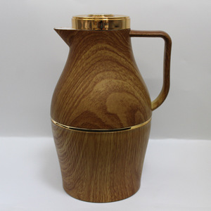 2024 nouveau verre intérieur grande capacité 1L théière à eau en forme de boule café Portable Thermos flacon à vide avec couvercle en or - Product Image 4