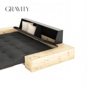 2026 Yeni Gelen Ekolojik Dostu Sağlam Modern Minimalist Tam Boy Platform Katlanabilir Dayanıklı Depolama Yatak Çerçevesi (Küçük Boyutlar İçin) - Product Image 2