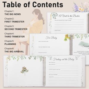 Libro dei Ricordi della Gravidanza Personalizzato per Mamme Prima del Parto, 135 Pagine, Copertina Rigida con Adesivi - Product Image 3