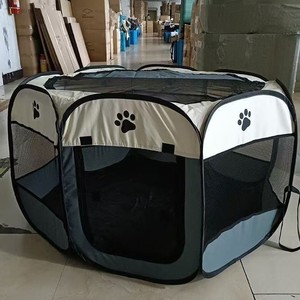 Tente de mise bas octogonale <span class=keywords><strong>pliable</strong></span> et respirante <span class=keywords><strong>pour</strong></span> chat, cage-clôture <span class=keywords><strong>pour</strong></span> <span class=keywords><strong>chien</strong></span>, nid d'hibitation toutes saisons intérieur/extérieur, lit <span class=keywords><strong>pour</strong></span> animaux de compagnie en tissu Oxford, cage <span class=keywords><strong>pour</strong></span> animaux de compagnie - Product Image 4