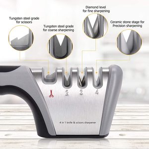 Dụng Cụ Mài Dao Nhà Bếp 4 Trong 1, Dụng Cụ Mài Dao 4 Tầng Đa Năng Dao Cắt Kéo - Product Image 2