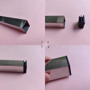 Bouchons à trous carrés en plastique Embouts ronds noirs pour clôtures <span class=keywords><strong>de</strong></span> tubes métalliques <span class=keywords><strong>Protection</strong></span> contre les pieds <span class=keywords><strong>de</strong></span> <span class=keywords><strong>chaise</strong></span> et la taille des meubles - Product Image 3